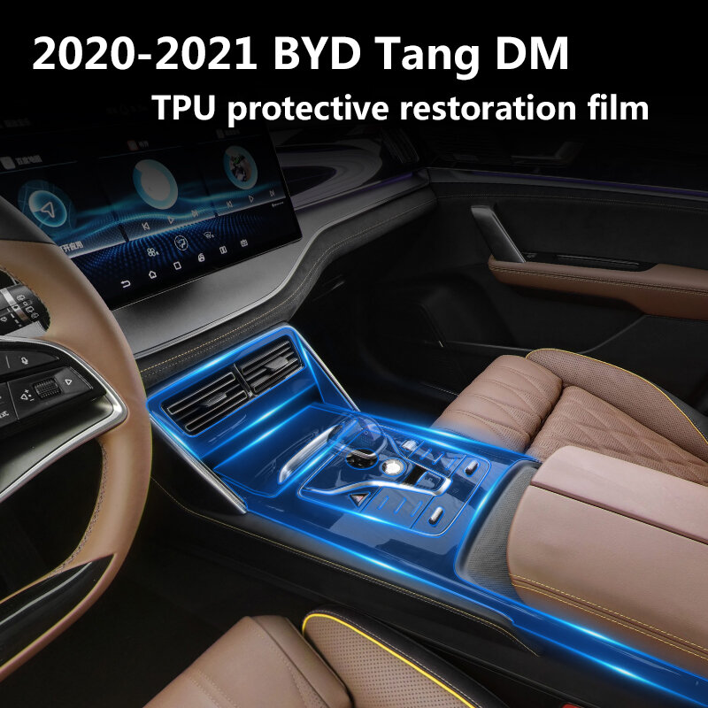 مناسبة ل 2021 BYD تانغ DM/EV أداة مركز التحكم والعتاد الملاحة الداخلية شاشة طبقة واقية من البولي يوريثان