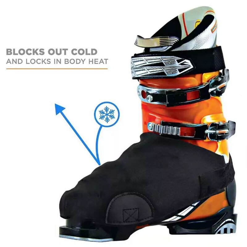 مقاوم للماء غطاء الحذاء الثلوج الدافئة ، حماية أحذية التزلج السوداء ، 2023