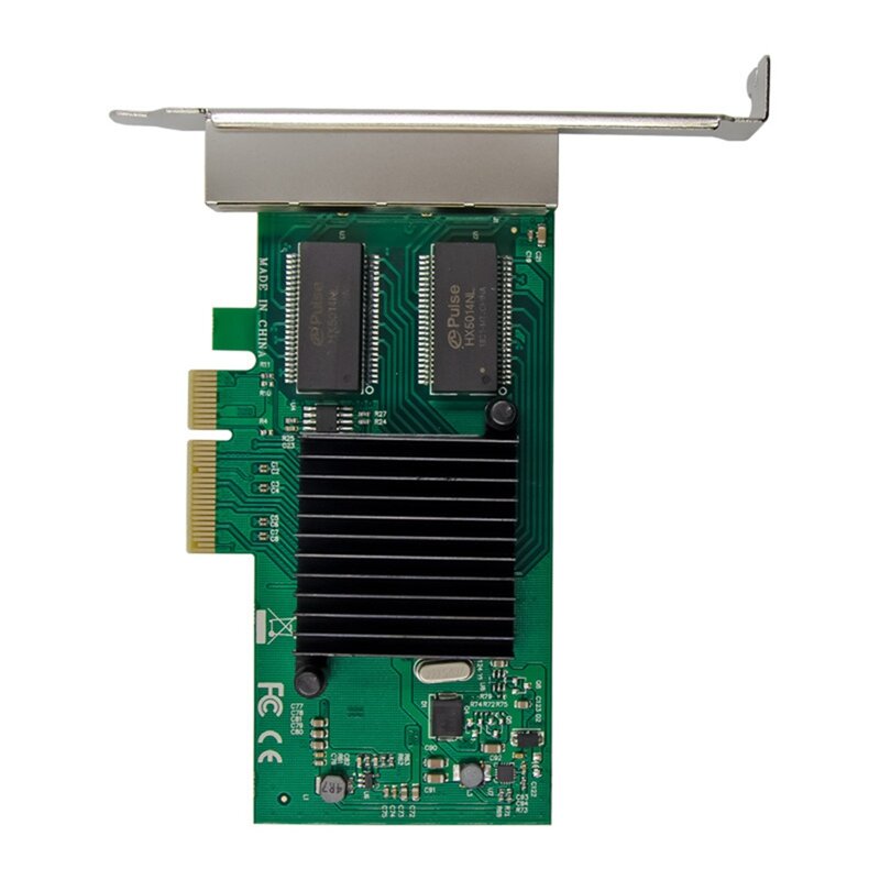 بطاقة شبكة خادم PCIE X4 جيجابت ، 4 منافذ كهربائية ، RJ45 ، رؤية صناعية ، قطع غيار بديلة ، 1350AM4
