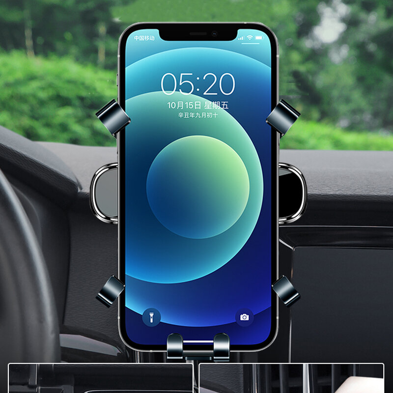 حامل هاتف السيارة لفولفو V90 S90 2017 2018 2019 2020 2021 قوس تصفيف السيارة GPS حامل تدوير دعم ملحقات الهاتف المحمول