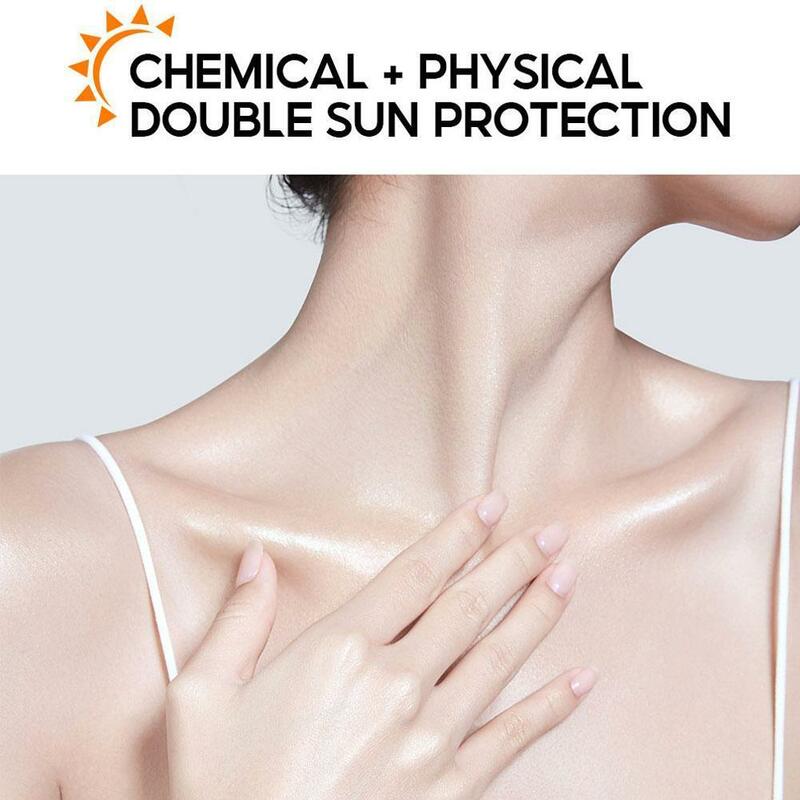 50 جرام كريم الشمس SPF50 + مكافحة الشيخوخة Uv تبييض العناية الجسم ترطيب سطع إصلاح الجلد الجلد واقية من الشمس حامي N8V1