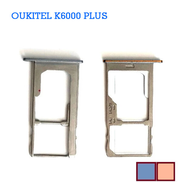 الأصلي Oukitel حامل بطاقة Sim صينية ، فتحة بطاقة ل Oukitel K6000 زائد إصلاح تحديد جزء استبدال قارئ ، جديد