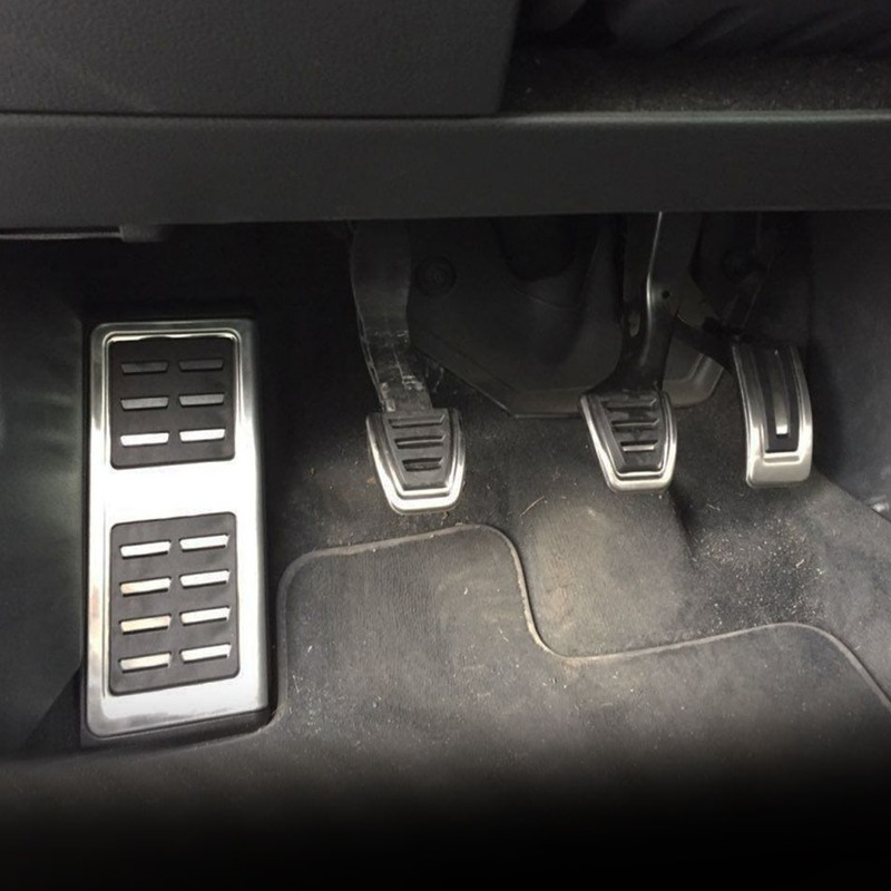 الفولاذ المقاوم للصدأ الرياضة مسرع الفرامل القدم الراحة دواسة غطاء سيارة الدواسات ل Volkswagen VW GOLF 7 MK7 لسكودا اوكتافيا A7 LHD