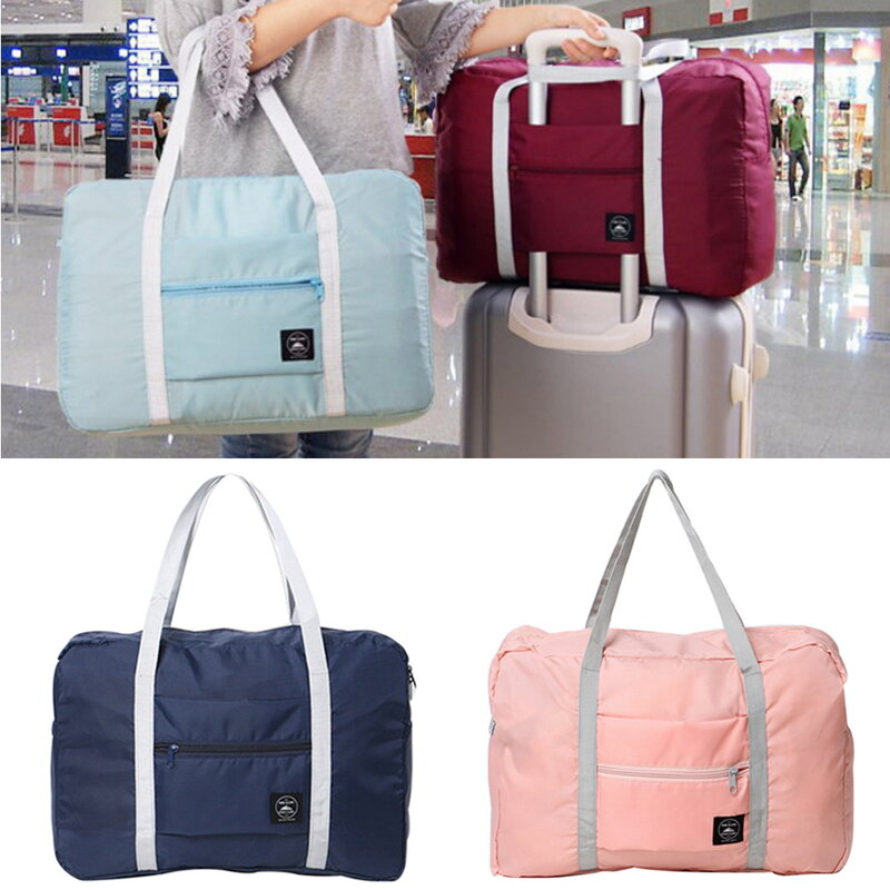 Handbag Women Outdoor Camping Travel Bag Folding Zipper Accessories Bags Fashion Organizer Luggage Bag Food Print Carry on Bags