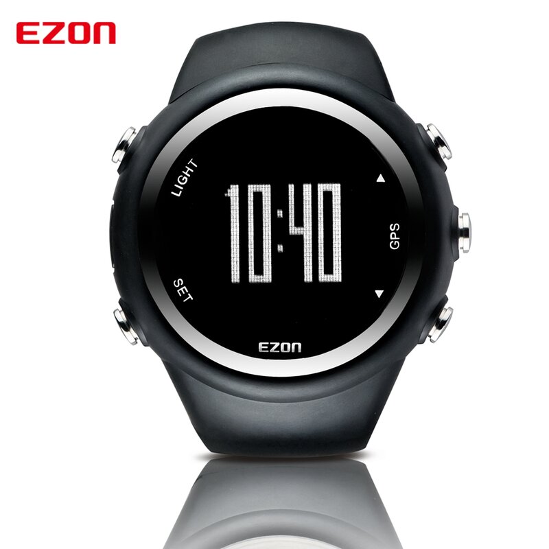 أفضل ماركة EZON T031 قابلة للشحن لتحديد المواقع ساعة توقيت تشغيل اللياقة البدنية الساعات الرياضية السعرات الحرارية عداد المسافة وتيرة 50 متر مقاوم للماء