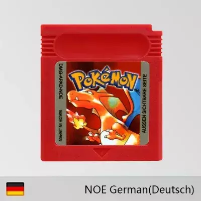 Gbc-خرطوشة ألعاب فيديو ، 16 بت ، بوكيمون ، أحمر ، أصفر ، أزرق ، كريستال ، ذهبي ، فضي ، نسخة نوي ، لغة ألمانية