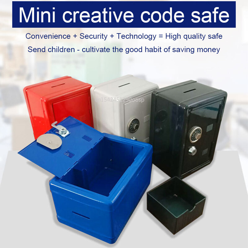 صندوق الأمان المعدني الصغير الآمن المنزلية الإبداعية أصبع البنك مفتاح سطح المكتب الآمن الديكور صندوق الأمان المال الآمن