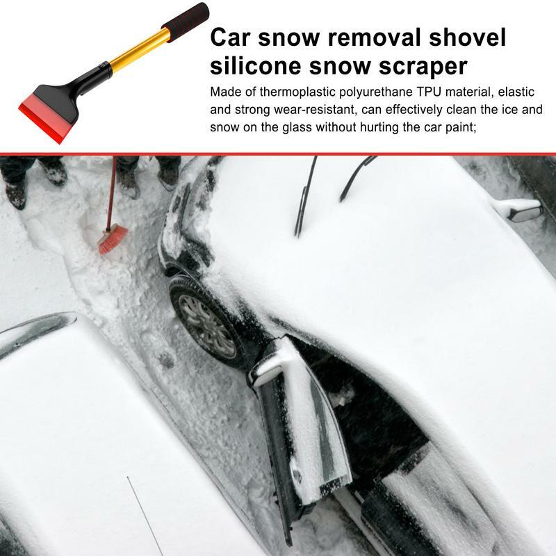 كاشطات الثلج للسيارات العالمية ، مجرفة الثلج للزجاج الأمامي للسيارات ، ممسحة ذات مقبض طويل ، ملحقات تنظيف السيارات