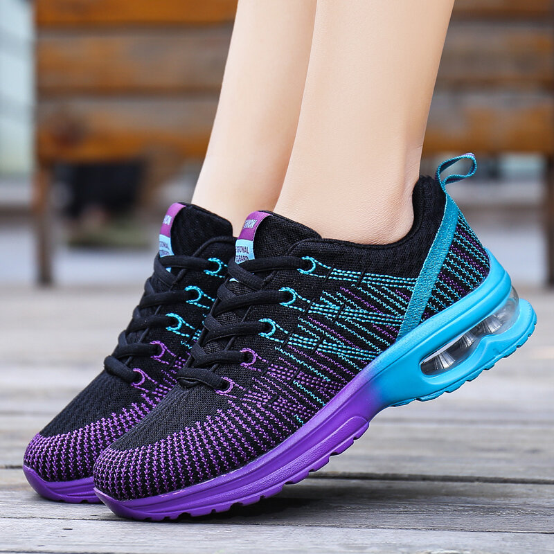 أحذية ركض جديدة لعام 2023 أحذية رياضية نسائية للأنشطة الخارجية خفيفة الوزن مبطنة بوسادة هوائية أحذية رياضية مريحة للتدريب