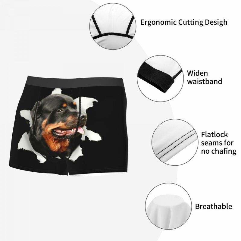 ذكر كول Rottweiler ميمي الملابس الداخلية سراويل داخلية للرجال الرجال لينة السراويل سراويل داخلية