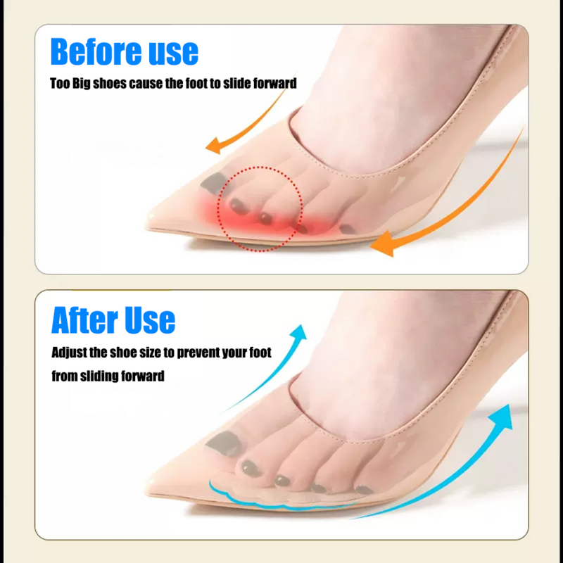 سيليكون الأمامية منصات للنساء أحذية عالية الكعب المضادة للانزلاق إدراج مكافحة الألم منصات القدم للأحذية المرأة الصنادل هلام النعال