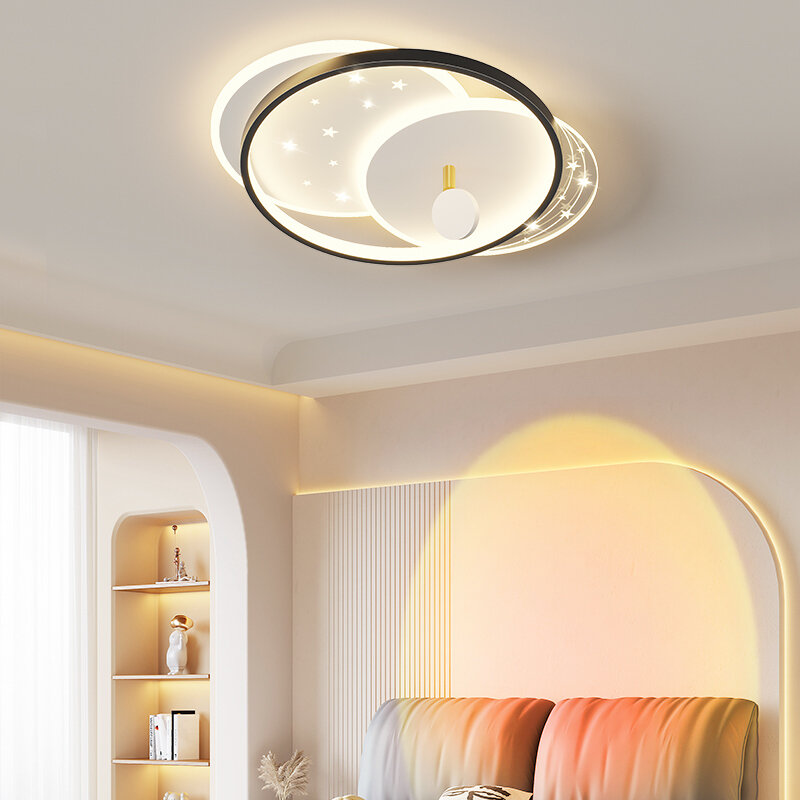 ثريا سقف LED لغرفة النوم ، مصباح بسيط ، دائري ومربع ، إضاءة ديكور المنزل ، غرفة المعيشة والدراسة ، تصميم جديد ،