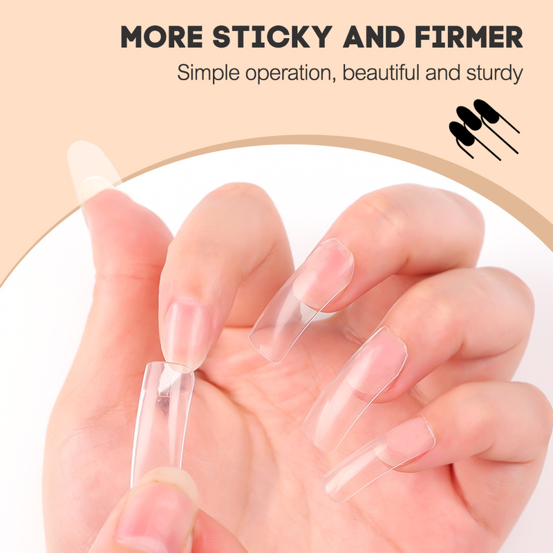Strong Solid Tip Gel Nail Patch Adhesive Transparent Jelly Texture No-Flowing Quick-drying Not-hurt Nail Extended Nail Decor Gel