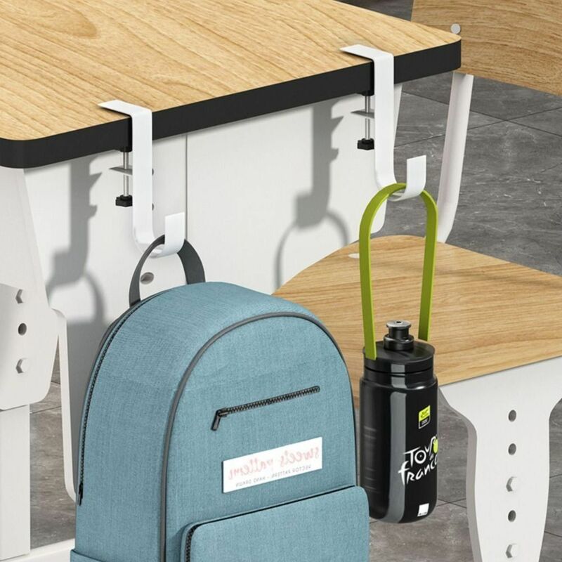 خطاف حافة مكتب قابل للتعديل ، خطاف حقيبة معلقة ، دون تثقيب ، سطح مكتب ، تخزين حقيبة ظهر للطلاب