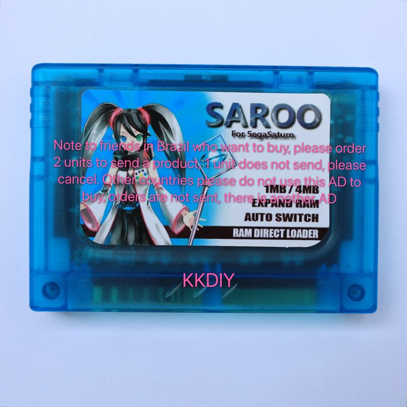 SAROO-Retro Sega Saturn كونسول للبرازيل ، everrive verver SS