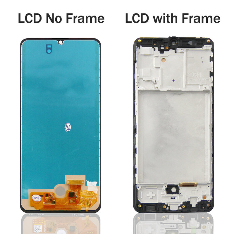 AAA + جودة لسامسونج غالاكسي A31 شاشة LCD ، مع الإطار + اللمس محول الأرقام الجمعية لسامسونج A315 A315F استبدال الشاشة