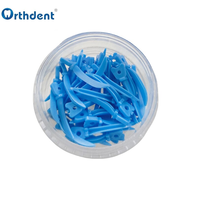 أسافين الأسنان البلاستيكية القابل للتصرف مع ثقب ، منتج طبيب الأسنان ، 120 قطعة./s/m/l