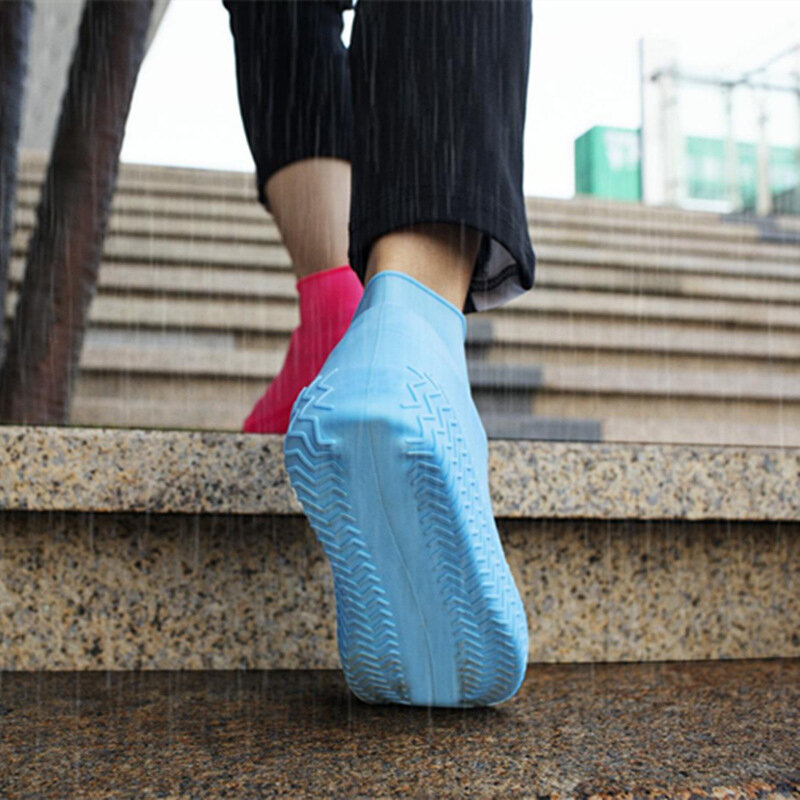 سيليكون قابلة لإعادة الاستخدام غطاء الأحذية الأحذية غطاء الحذاء المضاد للماء المواد للجنسين أحذية حماة احذية المطر للداخلية في الهواء الطلق الأمطار