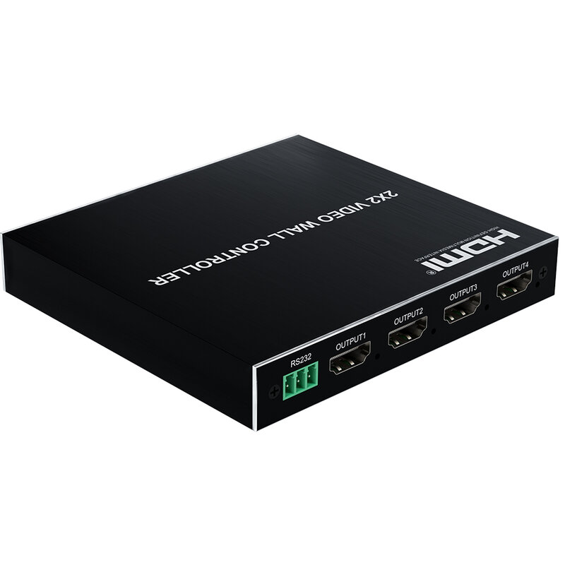 DVI HDMI وحدة تحكم الفيديو الجدارية جهاز الربط الفيديو 2X2 HDMI VideoWall المعالج تحكم HDMI شاشة الخائن 1080P @ 60Hz