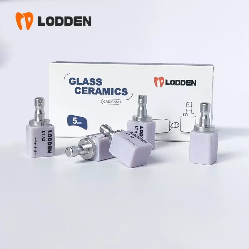 مكعبات سيراميك زجاجية من LODDEN-Dental لمختبر ليثيوم ديسيليكات ، htt ، LT لكاميرا CAD cirona ، قشرة Cerec ، مواد طبيب أسنان ، C14 ، 5 في كل صندوق