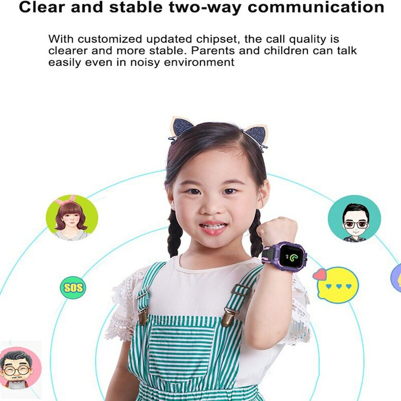 ساعة ذكية للأطفال ببطاقة Sim جديدة للأطفال ، كاميرا مكالمة هاتفية ، دردشة صوتية ، صور ، هدية للأولاد والبنات ، شاشة ملونة Q19
