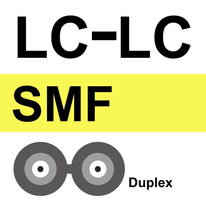 OS2 LC إلى LC كابل التصحيح دوبلكس 9/125 LSZH ل SMF SFP جهاز الإرسال والاستقبال 30 متر (98ft)
