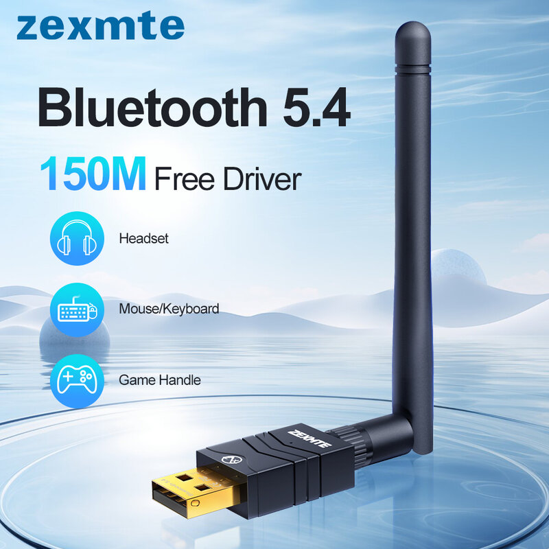 جهاز استقبال الصوت اللاسلكي Zexmte ، جهاز استقبال الصوت Dongle للكمبيوتر الشخصي ، USB ، محول بلوتوث ، سماعة بلوتوث ، جهاز إرسال ، 330 قدمًا ، 380 قدمًا ، m