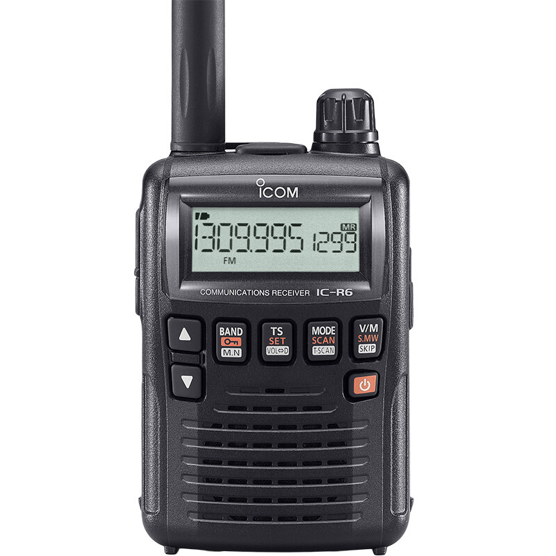 IC-R6 راديو استقبال AM/FM محمول باليد ، النطاق العريض ، 0.1-1309MHz