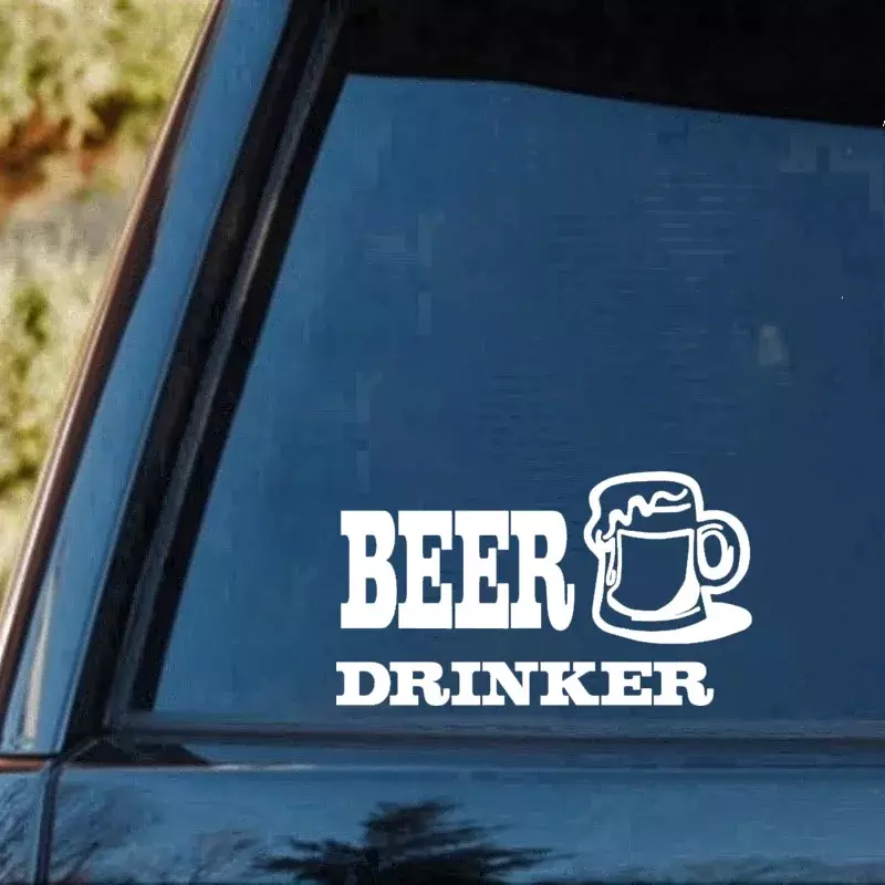 ملصقات الفينيل للنافذة الخلفية بتصميم السيارة ، ملصق البيرة ، ملصق الشارب ، الشاحنة ، خوذة الدراجة النارية ، ملحقات السيارة