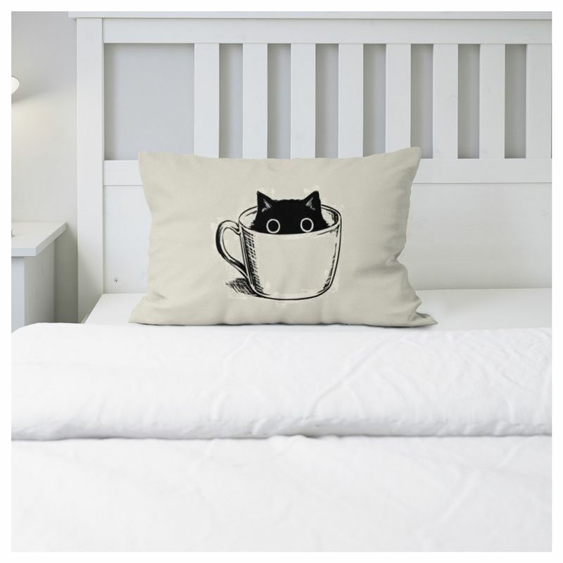 لطيف القط الوسائد حالة ديكور المنزل كول Pet سرير مزدوج الوسائد غطاء الوسائد الزخرفية ل أنيقة أريكة السرير pillow30x50