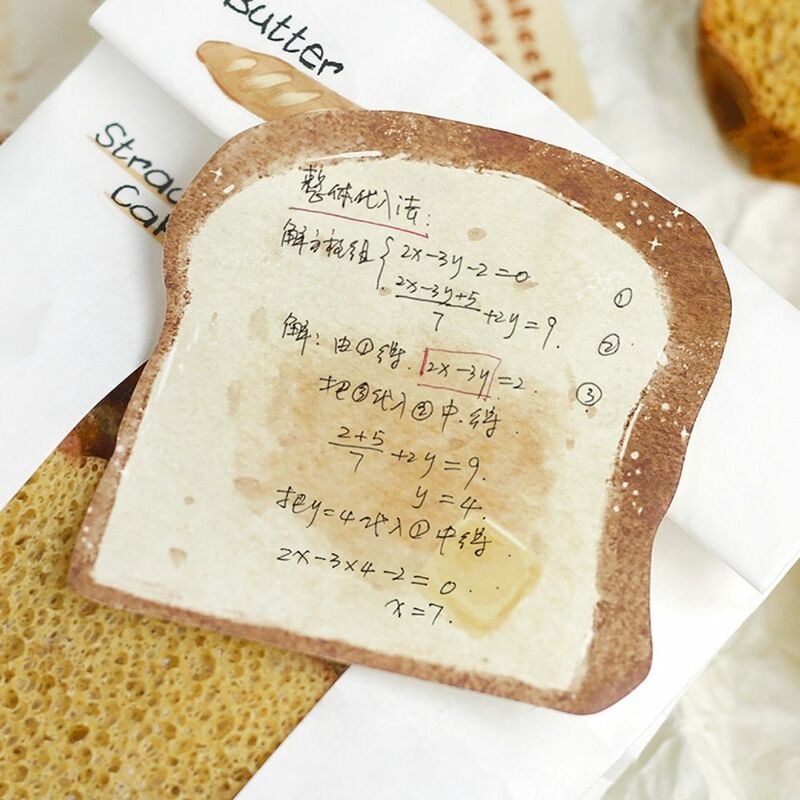 ملاحظات لاصقة على شكل خبز محمص ، علامات ، أعلام ، مذكرات بريد ، ملاحظات لاصقة ، لاصقة ، ملاحظات لاصقة ذاتية اللصق ، مفكرة