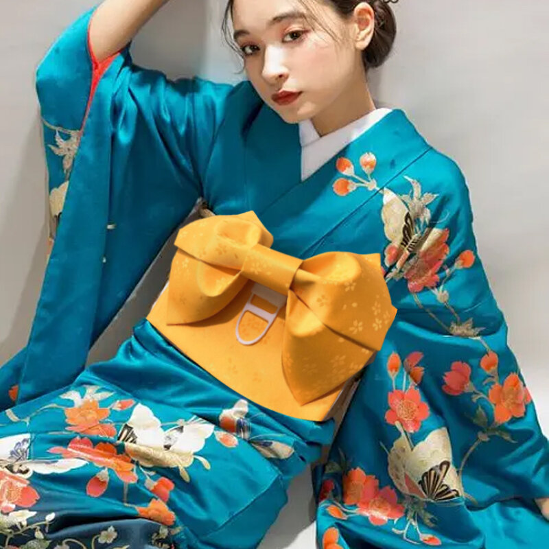 اكسسوارات ثوب الكيمونو الياباني Bowknot حزام رداء حمام تونك عادية على شكل حزام ديكور لطيف فتاة فستان بلون حزام