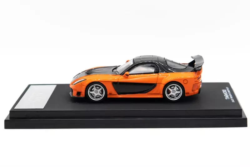 سيارة دييكاست برتقالية سريعة وغاضبة الوقت ، سيارة صغيرة ، 1:64