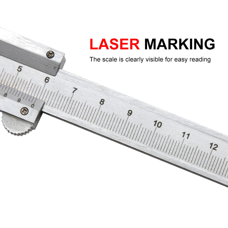 الورنية الفرجار 6 "0-150 مللي متر/0.02 مللي متر المعادن الفرجار قياس أدوات قياس محاصر