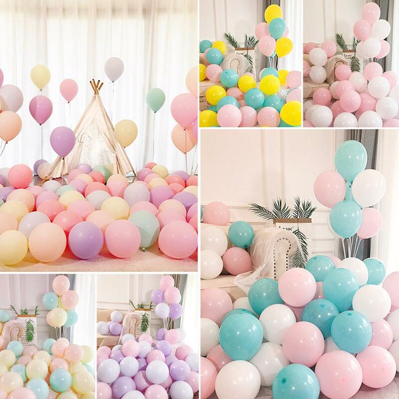 100 قطعة 10 بوصة اللاتكس بالون سميكة متعدد الألوان بالون مستدير للزينة حفل زفاف وعيد ميلاد