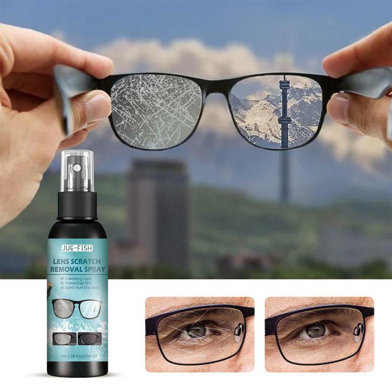 نظارات نظافة 100 مللي خدش النظارات إزالة رذاذ الحرة العين نظارات إصلاح رذاذ الأوساخ النفط أدوات تنظيف للبصري
