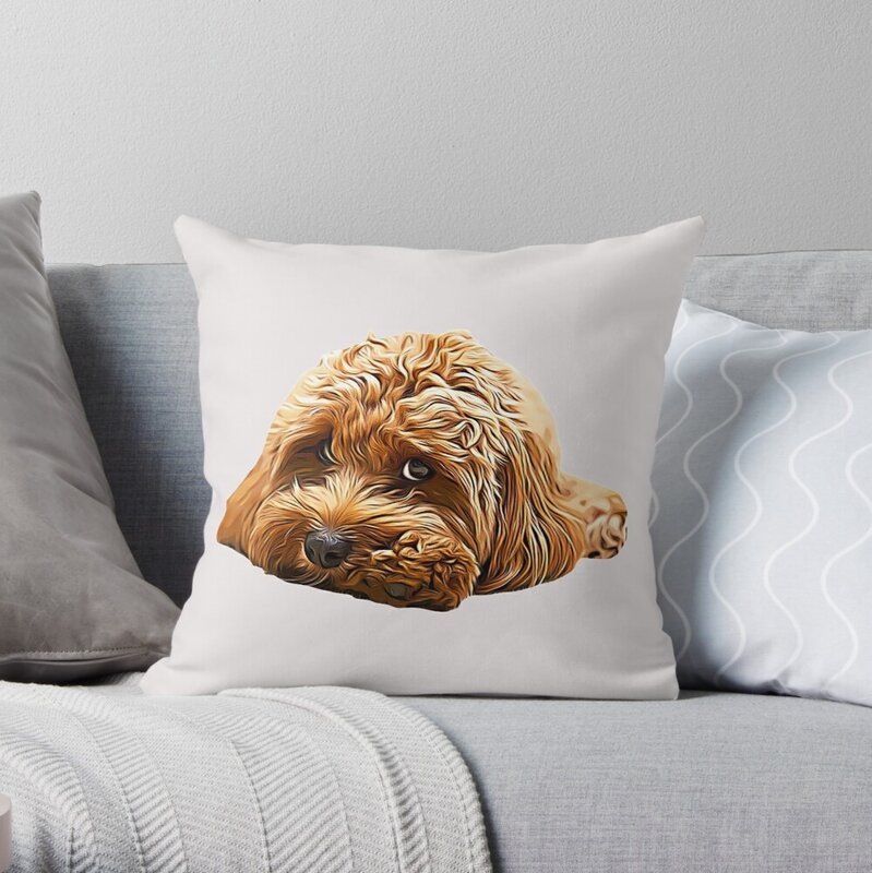 كافابو قماشة قماشة جرو مصمم الكلب القلطي مزيج رمي وسادة الأرائك يغطي الوسائد