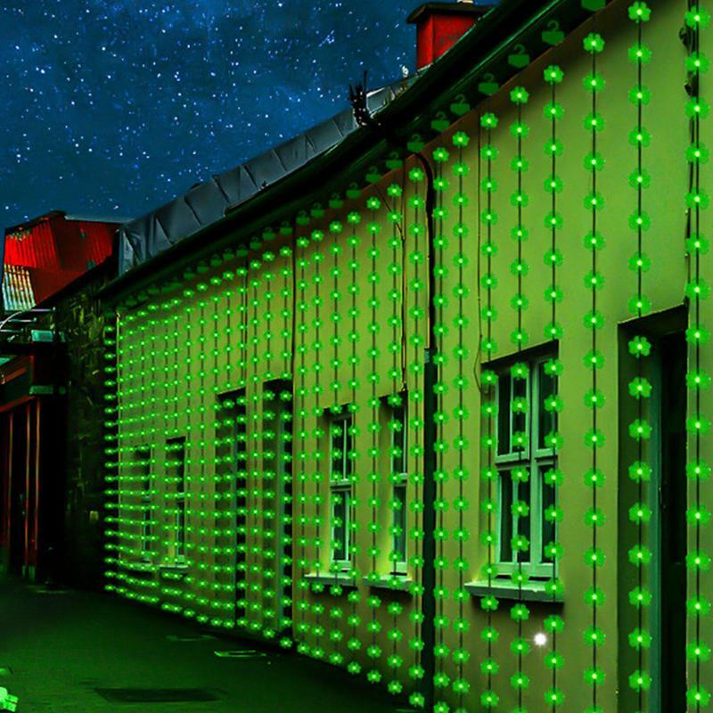 أضواء LED خضراء من سلسلة النفل الأخضر ، يوم باتريك ، 8 أوضاع ، أضواء النفل المحظوظ لغرفة النوم ، ديكور حفلات الفنادق