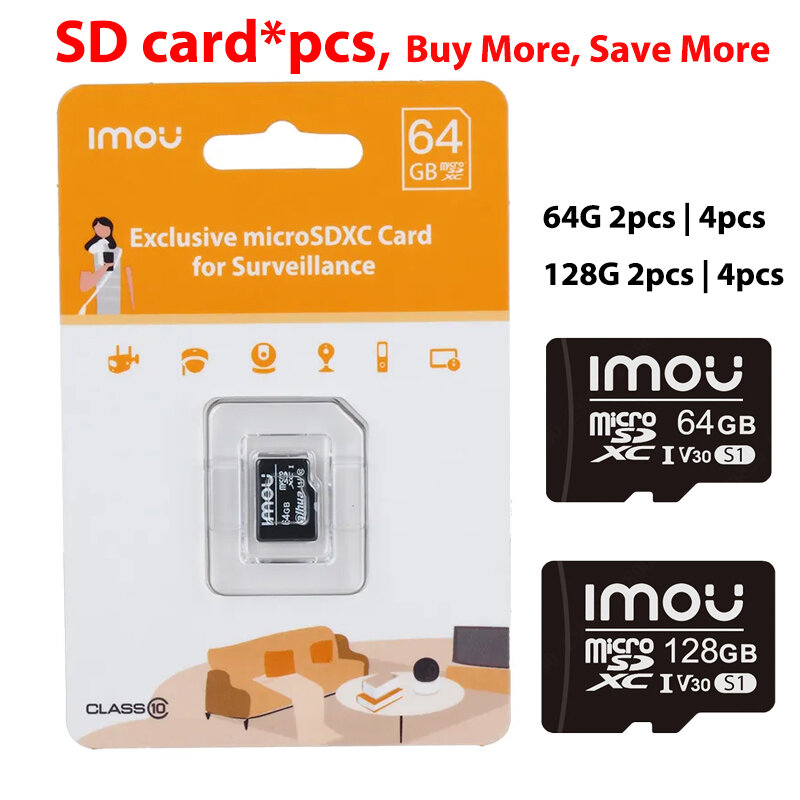 مجموعة بطاقات SD IMOU-MicroSDXC للمراقبة ctv ، توصيل سريع خلال 10 أيام ، توافق عالي ، حصري ، GB ، 64 جيجابايت