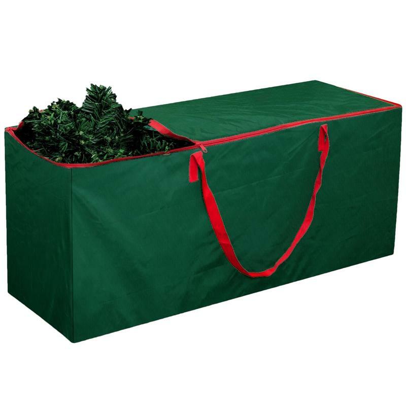 حقيبة تخزين شجرة عيد الميلاد متينة مقاومة للماء ، حوض عيد الميلاد العالي ، صندوق تخزين إكليل ، مقابض تزيين منزلية ، جديدة