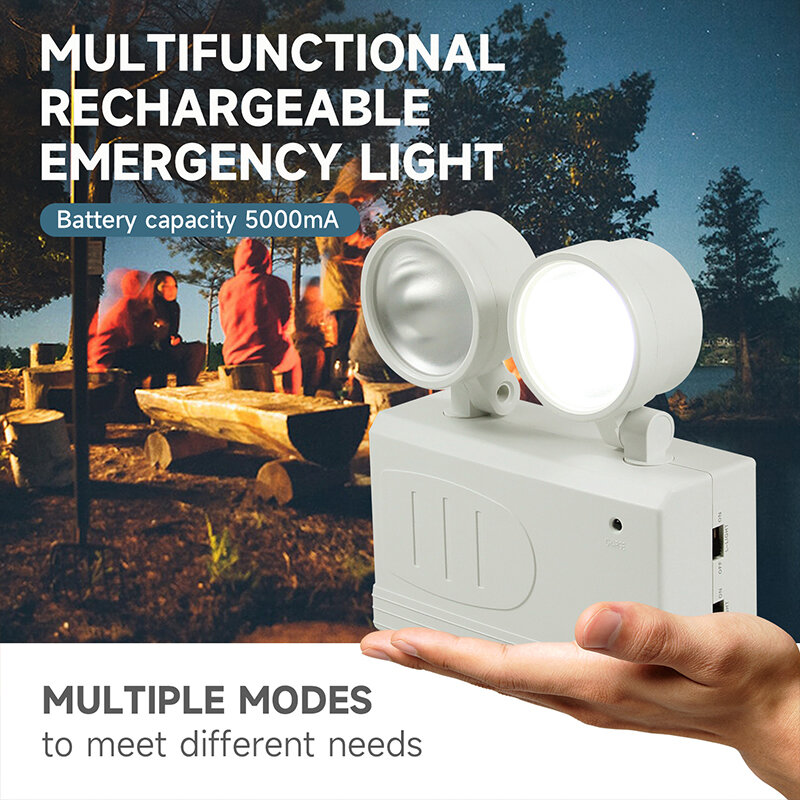 ضوء الطوارئ طويلة الأمد مصباح قابل للشحن عالية الطاقة مصابيح كاشفة بلمبات LED للمنزل العمل التخييم إصلاح ضوء الإضاءة المحمولة