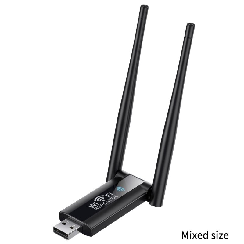 موسع واي فاي USB 2.4 جيجا هرتز 300 ميجا بت في الثانية مضخم إشارة لاسلكي توسيع تغطية WiFi T3EB