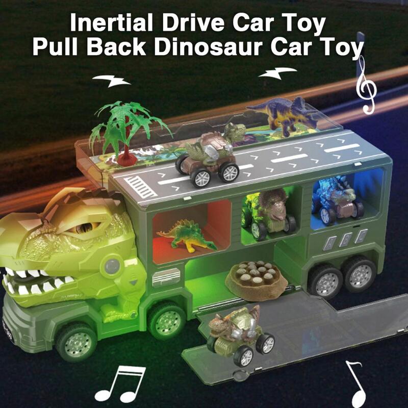 ديناصور لعبة سيارة مع أضواء للبنين ، حاوية ، شاحنة ، الموسيقى ، الضوء ، مصغرة ، البيض ، شجرة ، الشكل ، سيارة الناقل