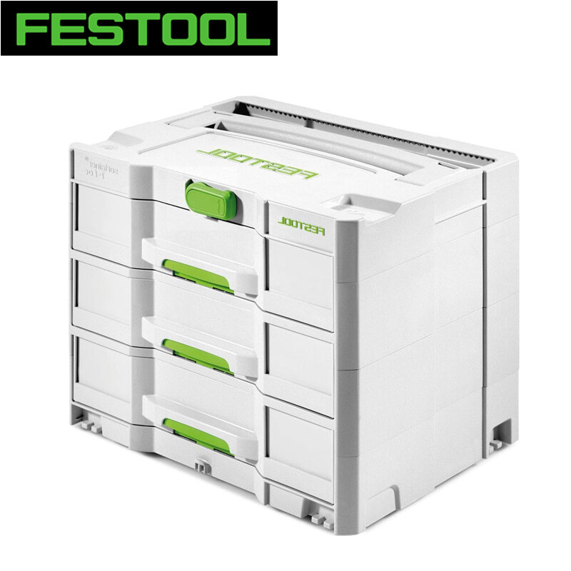 FESTOOL-نظام درج منقسم متعدد الوظائف مقاوم للصدأ ، صندوق أدوات قابل للتكديس ، تخزين أجزاء الأجهزة القابلة للإزالة ، أصلي
