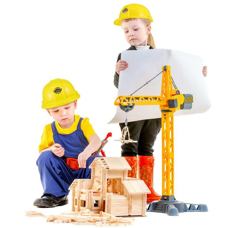 فستان البناء القبعات الطرف حتى قبعة يتوهم الاطفال الصلب لبناء اللعب اللعب البناء خوذة