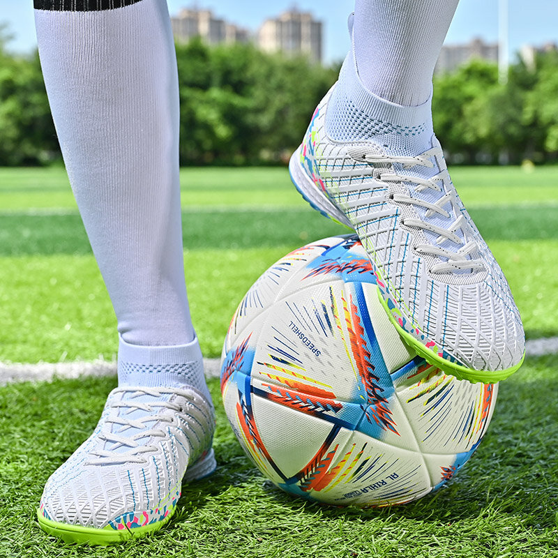 DR.EAGLE-أحذية رياضية داخلية لكرة القدم للرجال والأطفال ، أحذية كرة قدم احترافية ، أحذية عالية ، مرابط غير قابلة للانزلاق ، جمعية الأطفال