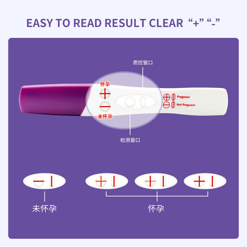 5 قطعة HCG اختبار الحمل المبكر عصا القلم الكبار النساء الحوامل اختبار سريع خاص البول قياس طقم اختبار الحمل