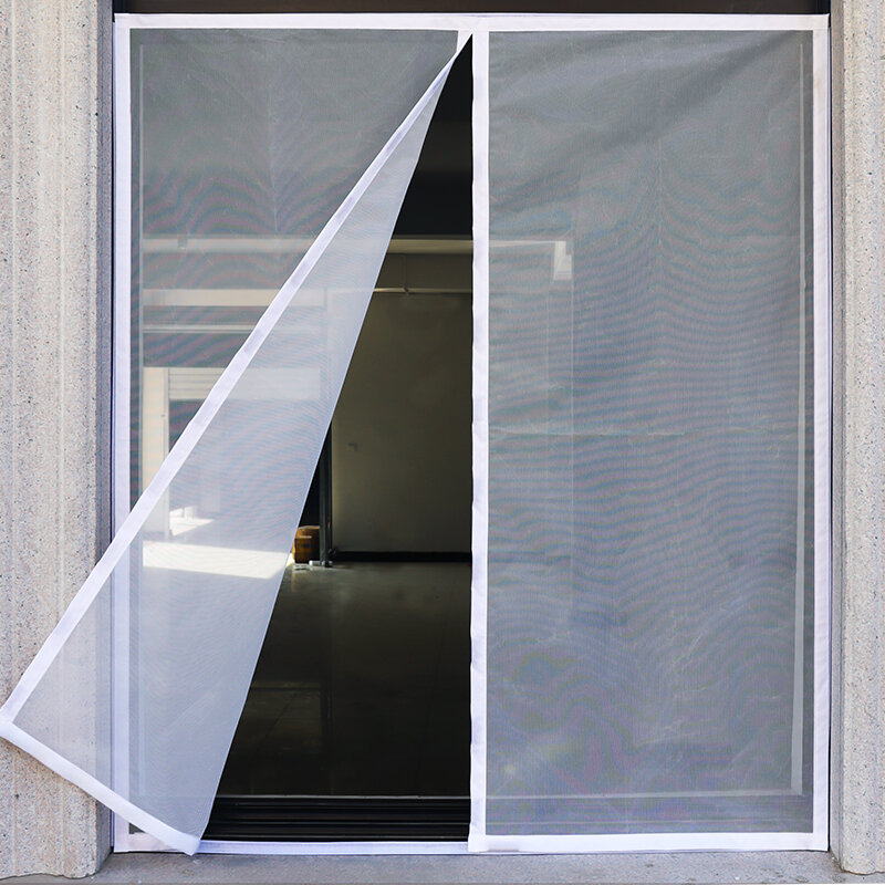 جديد المغناطيسي ناموسية ل نافذة داخلي شبكة شاشة النافذة الستار تول حجم مخصص تلقائيا يغلق سهلة التركيب