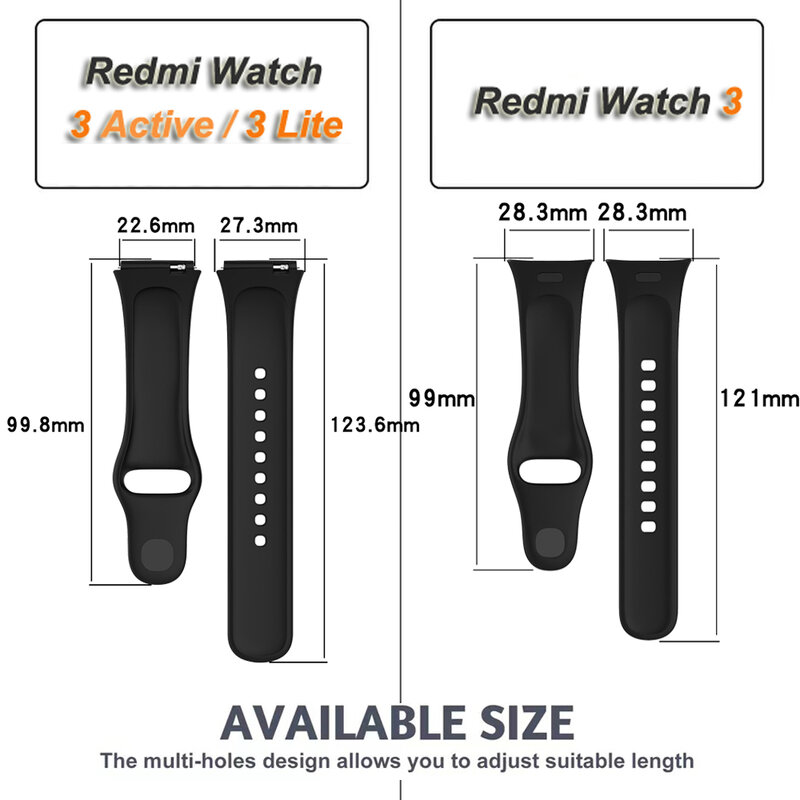 استبدال حزام ساعة ل شاومي Redmi ساعة 3 الساعات حزام ل Redmi ساعة 3 نشط/لايت حزام Correa سوار