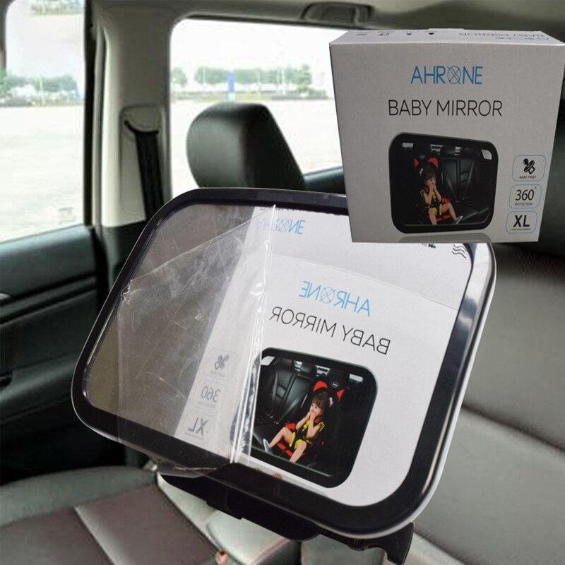 مرآة سيارة للأطفال قابلة للتعديل للمقعد ، رؤية واضحة بدرجة 360 ، مرآة للأطفال الصغار للفتيات والفتيان ، مرآة مراقبة آمنة